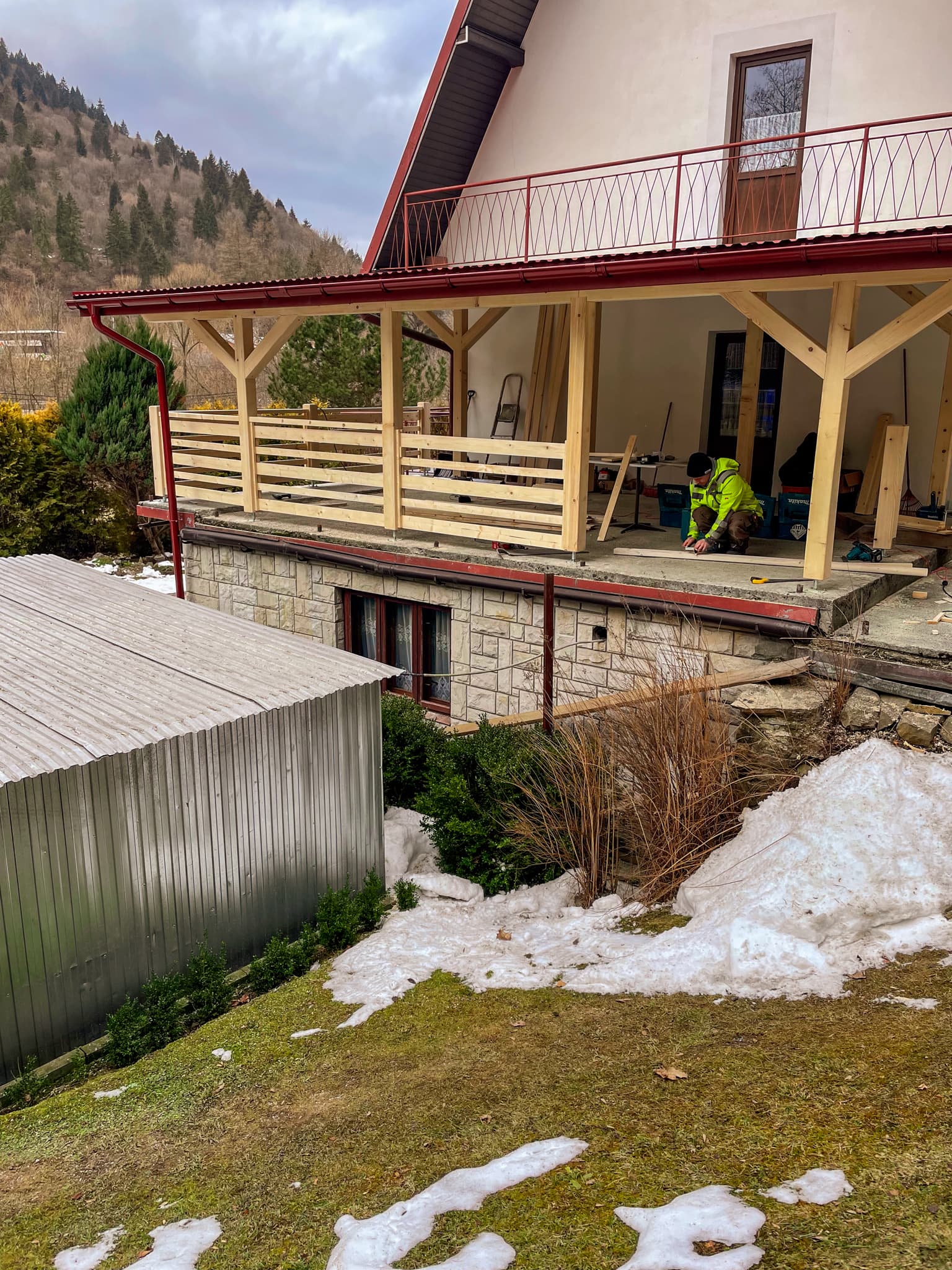 stany surowe — Zadaszenie Tarasu, Szczawnica